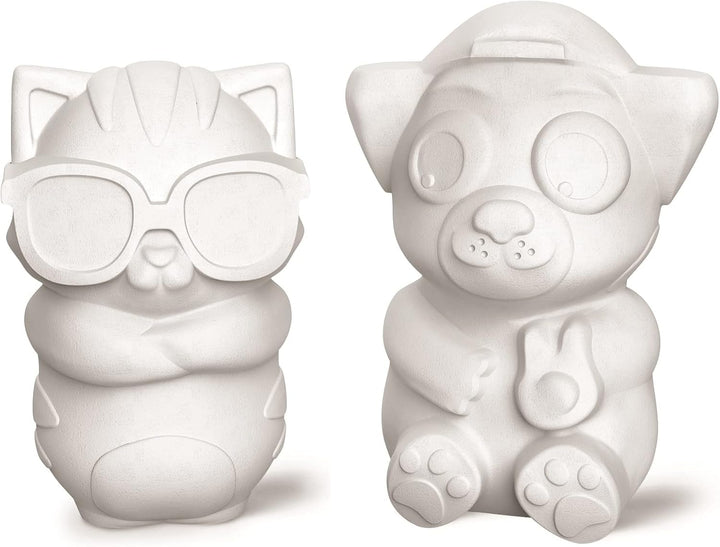 Maped CREATIV - Gipsfiguren Bastel- und Mal-Set PLASTER FRIENDS MAXI - inkl Gips und 4x Formen zum G