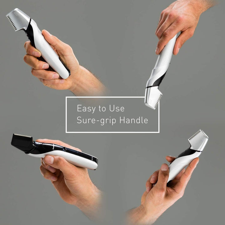 Panasonic Body-Trimmer ER-GK60 mit 3 Aufsätzen, Elektro-Rasierer für Herren, hautschonende Nass- und