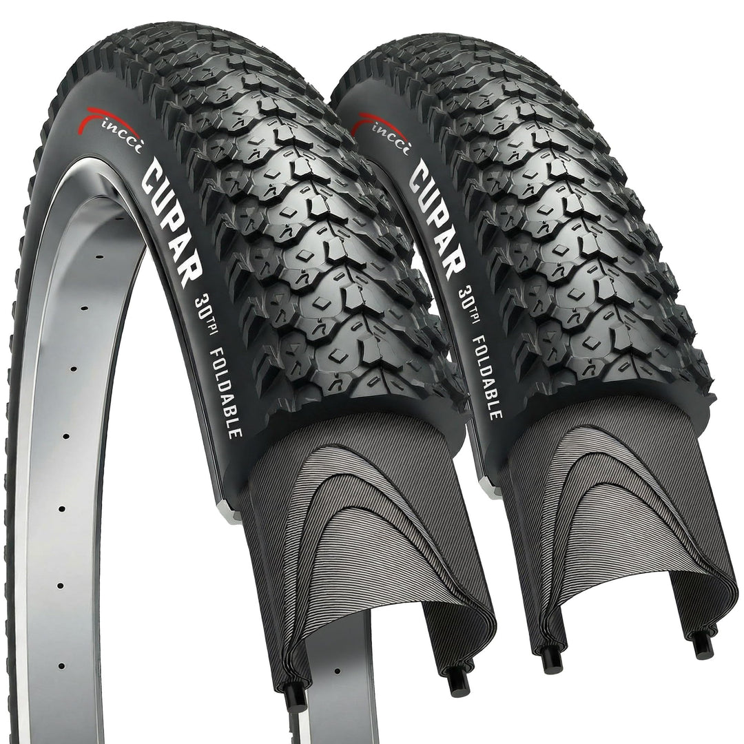 Fincci Fahrradreifen 26 x 2.125 Zoll 57-559 Fahrradmantel Faltbar Reifen für MTB Mountainbike Hybrid
