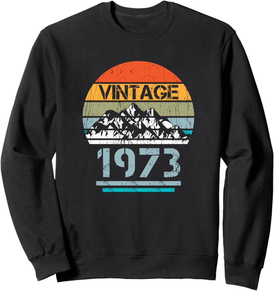 50. Geburtstag Design – 1973 Vintage Berge Bergsteiger Sweatshirt