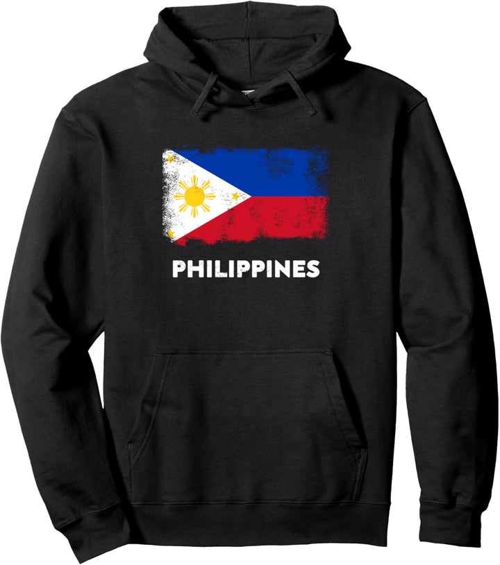 Philippines Flag Philippinen Flagge Pullover Hoodie