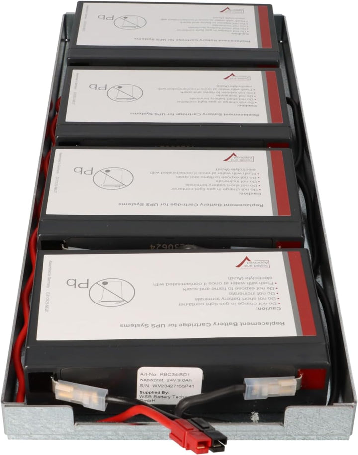 APC Smart UPS 750/1000 Ersatzakku, ersetzt RBC34 Akku