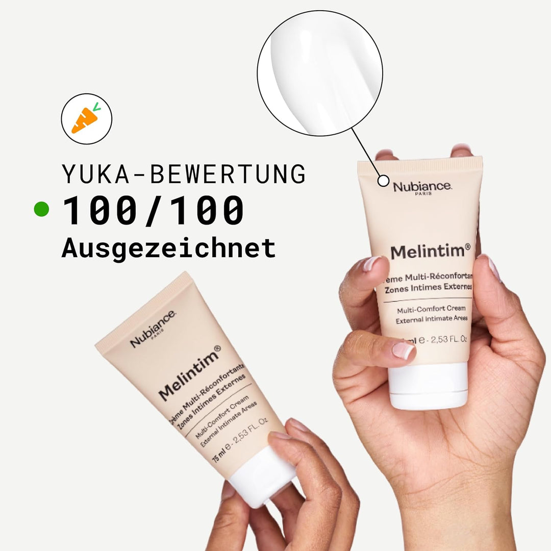 NUBIANCE - Melintim 75ml - Multi-Comforting Creme für äussere Intimbereiche - Nach dem Wachsen oder