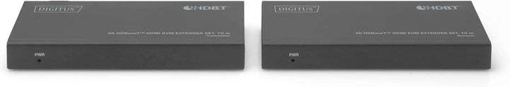DIGITUS HDMI KVM Extender - 4k/30Hz - Sender & Empfänger - HDBaseT 1.0 - HDMI 1.4 - USB 1.1 - Reichw