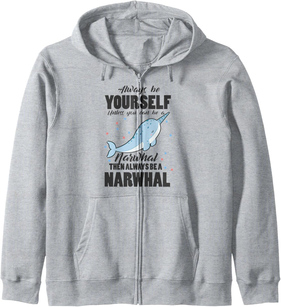 Lustiger Narwal ist immer das Einhorn des Meeresgeschenks Kapuzenjacke
