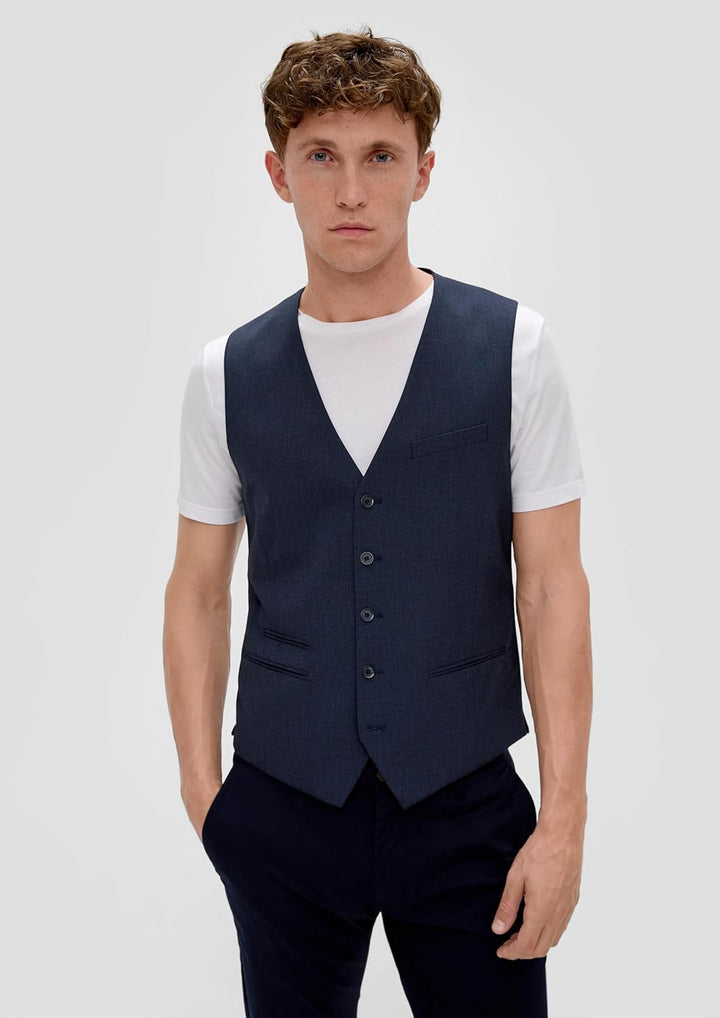 s.Oliver Herren Weste 50 blau 59W1, 50 blau 59W1