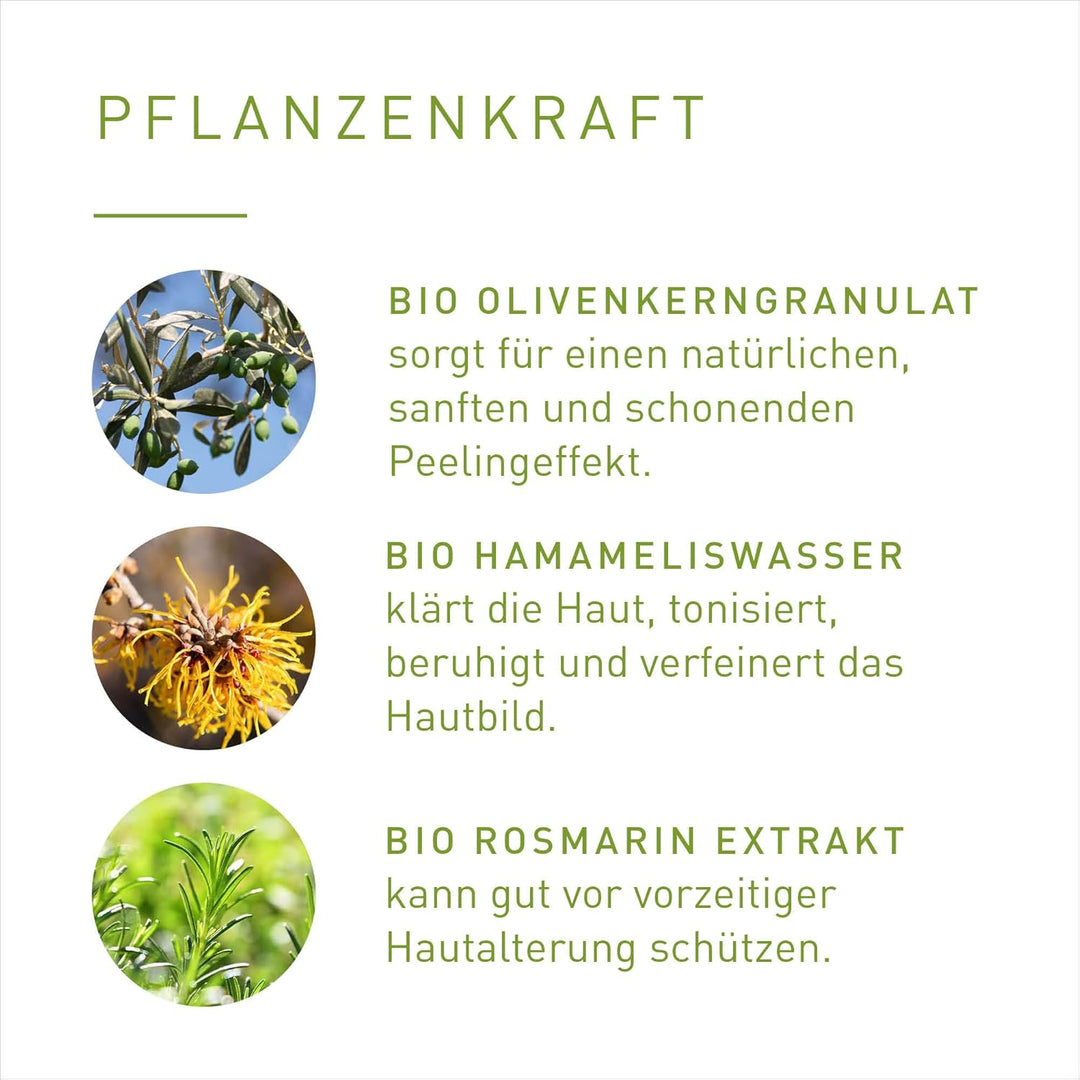 PRIMAVERA Waldspaziergang Duschpeeling 200 ml – Körperpeeling, Naturkosmetik – Zeder, Zypresse Duft