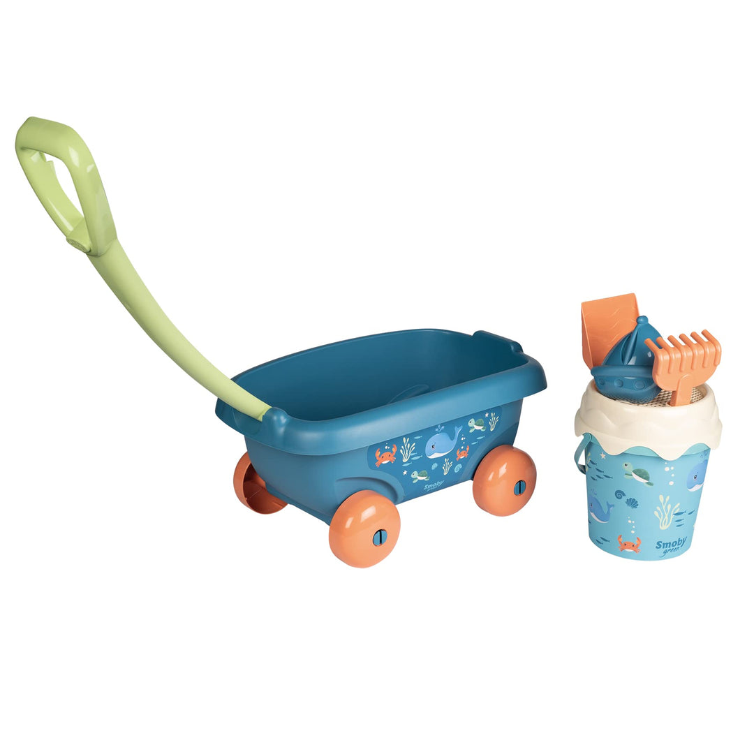Smoby Grün gefüllter Strandwagen