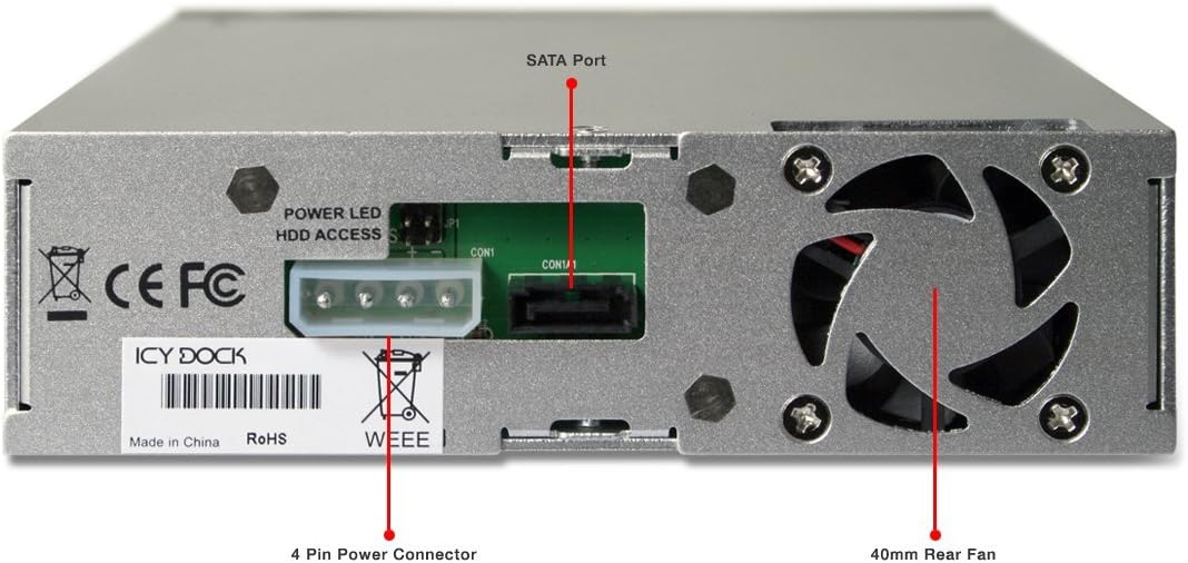 ICY DOCK SATA 6Gbit/s 3,5 Zoll (8,9cm) HDD-Wechselrahmen MB876SK-B