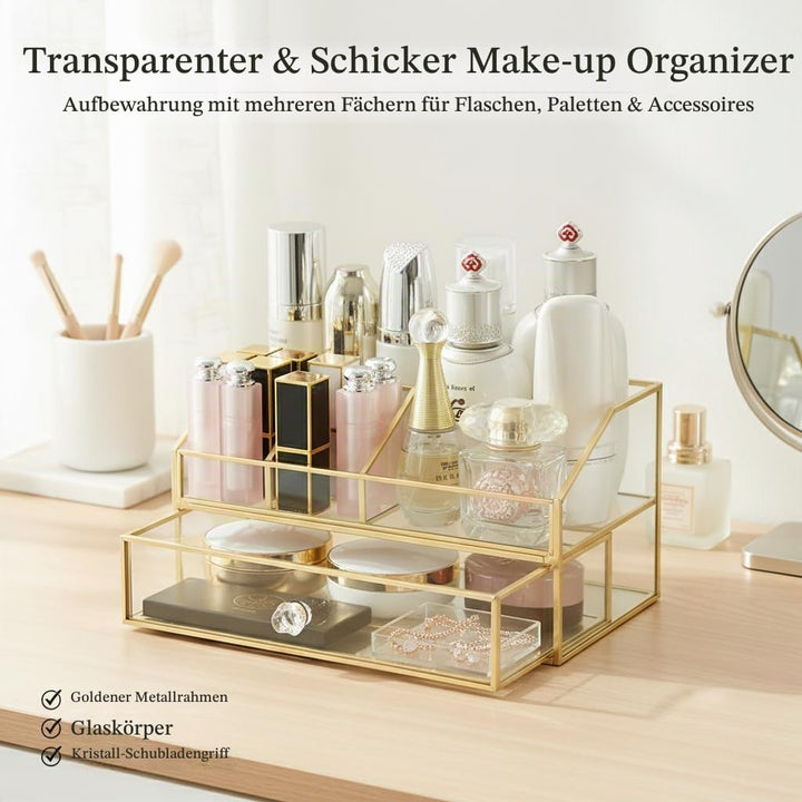 YUEHUA Kosmetikorganiser,Beauty Organizer, Make Up Kosmetik Organizer, Schmink Aufbewahrung Kosmetik