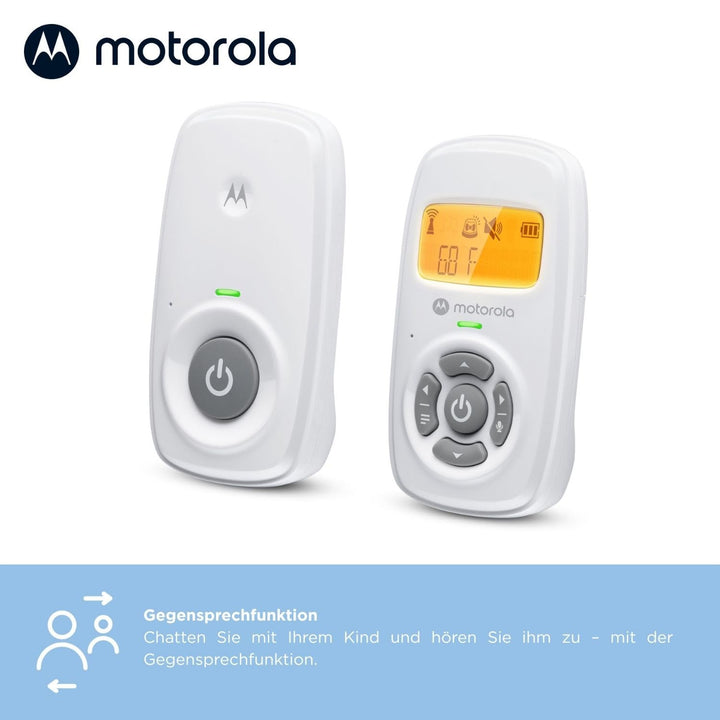 Motorola Nursery AM24 Babyphone Audio - Digitales Babyfon mit DECT-Technologie zur Audio-Überwachung