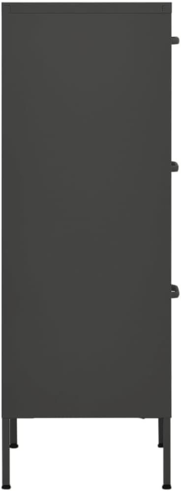 Aktenschränke mit 3 Schubladen, vertikaler Metallschrank, freistehend, Küche, Speisekammer, Aufbewah