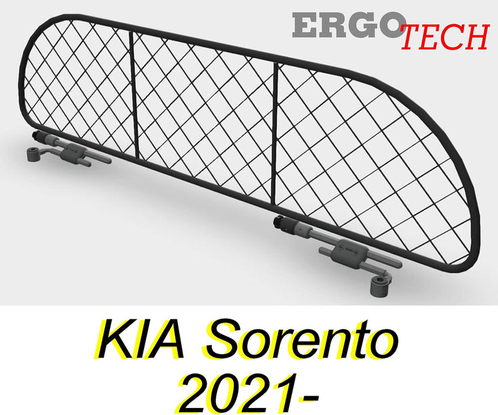 ERGOTECH Trennnetz Trenngitter für KIA Sorento (ab BJ 2021), RDA65-S14, für Hunde und Gepäck