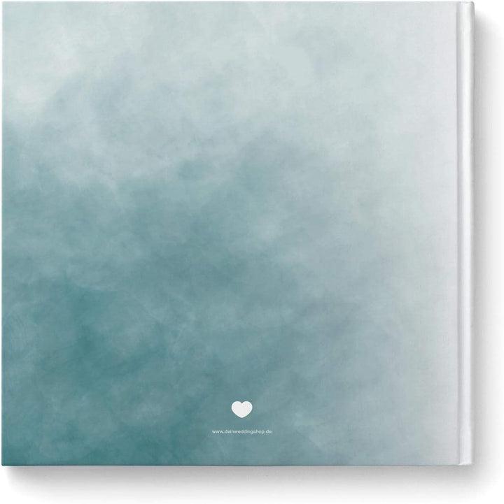 DeinWeddingshop Gästebuch zur Hochzeit, Hochzeitsgästebuch Fotobuch Hardcover - Watercolor Serie - q
