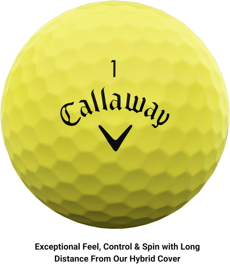 Callaway Supersoft Golfbälle 2023 Gelb, Gelb