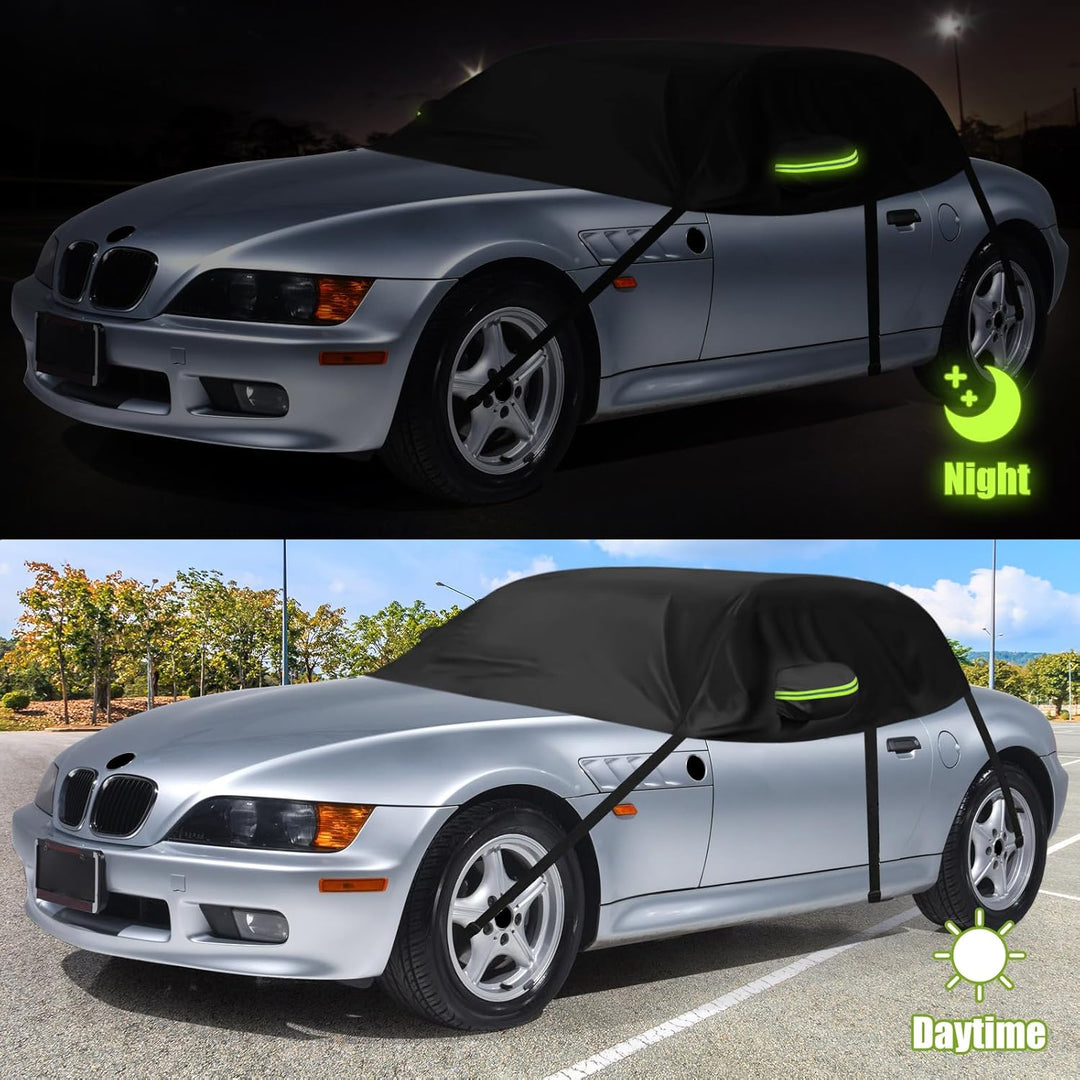 Autoabdeckung Wasserdicht Ersatz für BMW Z3 E36/7 1996–2002, Halbgarage, Autohülle Autoplane, Winddi