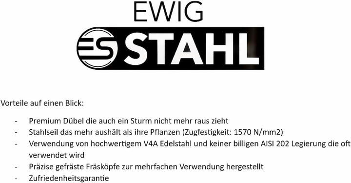 18 Stück Rankhilfe Wand Edelstahl Metall Halter Drahtseil Kletterhilfe Pflanzen Stütze, 18