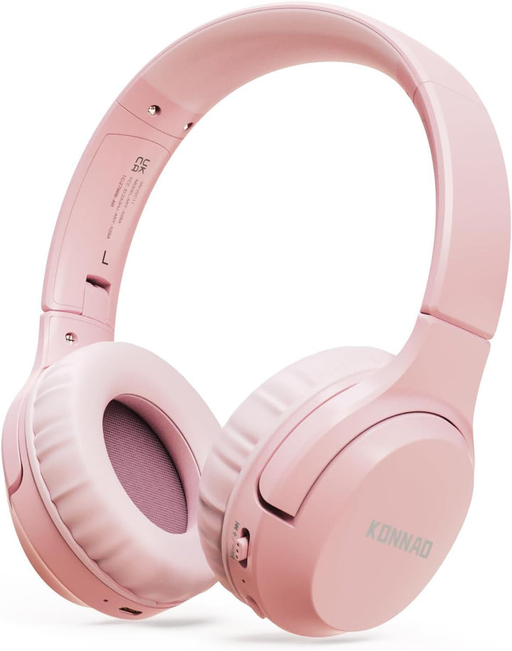 Kinder Kopfhörer Wireless 60H, Faltbare On Ear Kopfhörer mit MIC, Lautstärkebegrenzer 85dB/94dB Drah