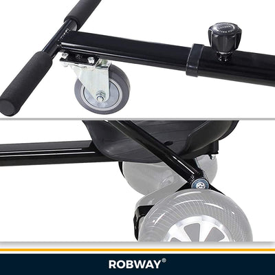 Robway Original Hoverkart - W1 W2 W3 und universal (6,5" / 8" / 10") - Sitz für Hoverboard - Gummibe