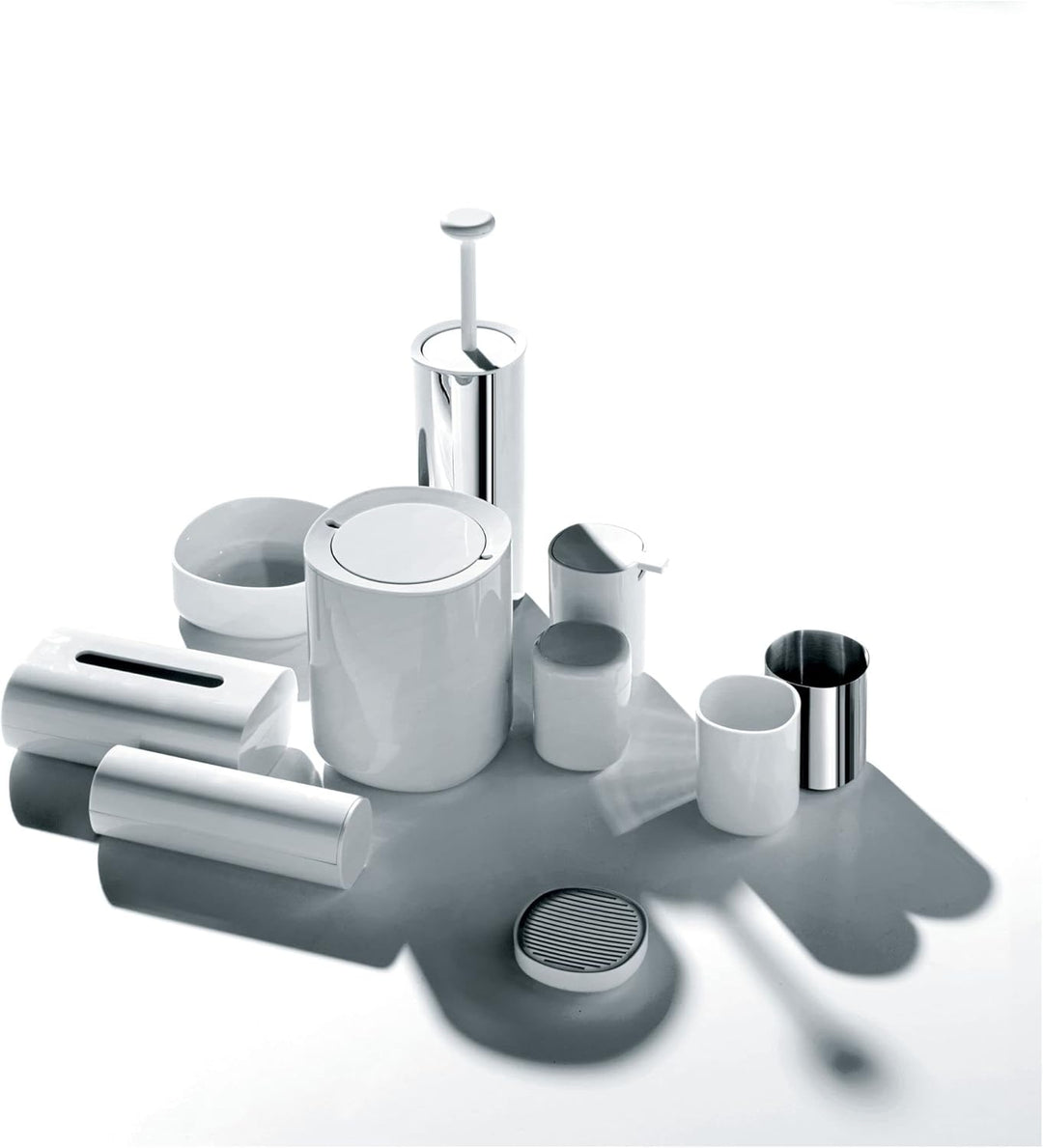 Alessi PL03 W Birillo, Zahnbürstenhalter Weiss, Weiß