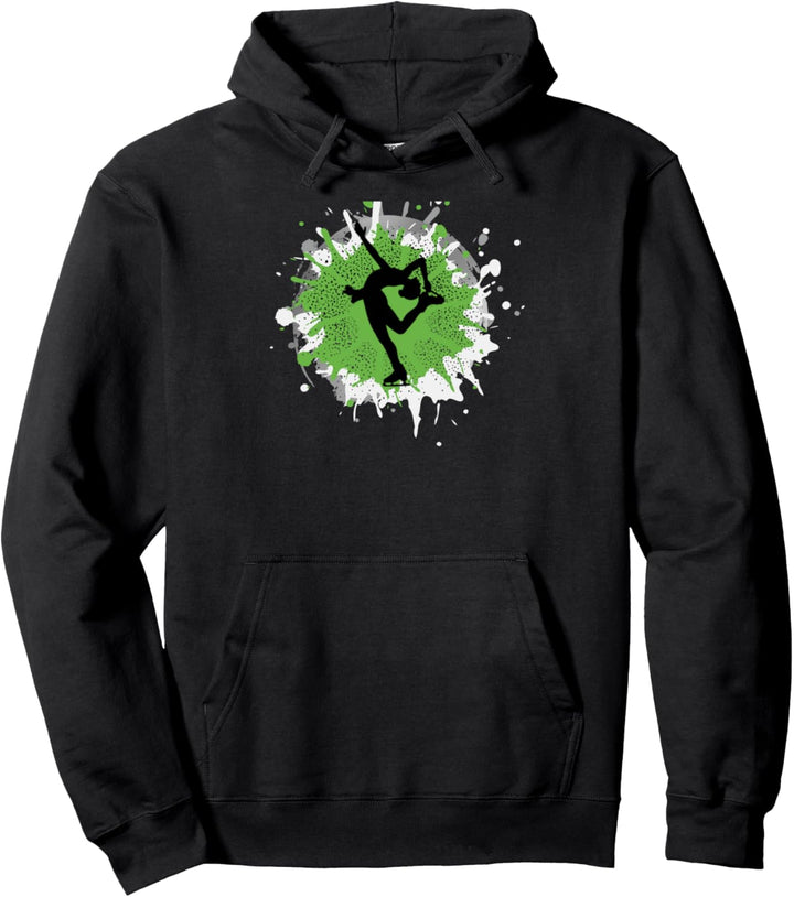 Damen Eiskunstlaufschuh tanzend elegant hübsch Pullover Hoodie