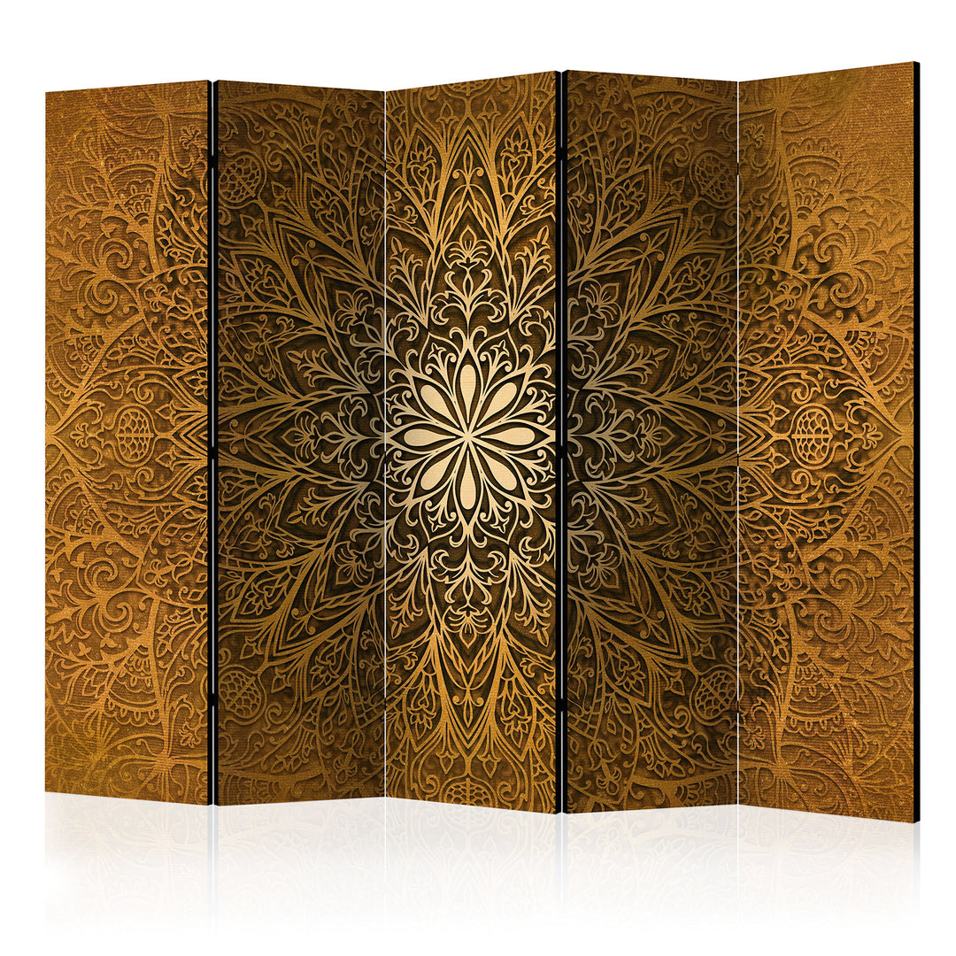 murando Raumteiler Mandala Ornament Oriental Foto Paravent 225x172 cm beidseitig auf Vlies-Leinwand