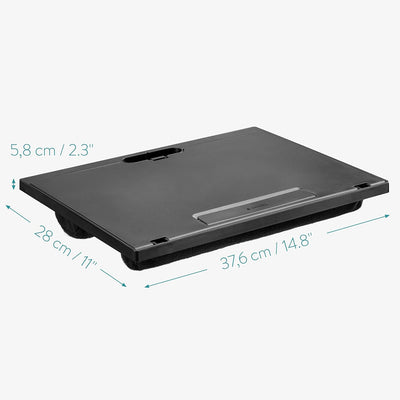 Navaris Laptop Tisch Ablage aus Kunststoff - Bett Couch Unterlage für Tablet - 37,6x28x5,8cm Laptopu