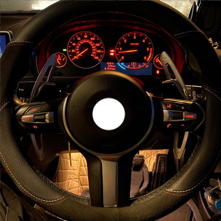 HIBEYO Lenkrad Schaltpaddel Verlängerung Schaltwippen für BME 3er F30 F31 F34 5er F10 F11 1er F20 F2