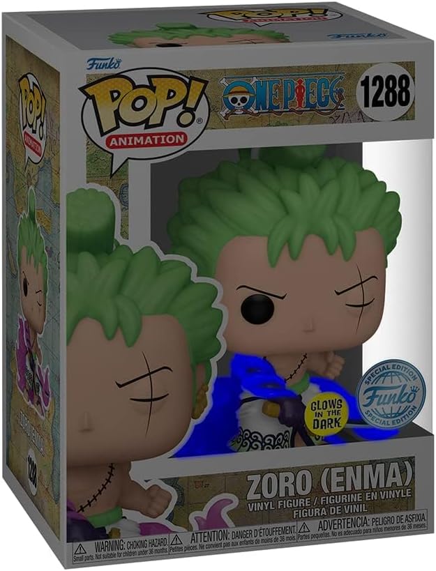 Funko Pop! Chalice Collectibles Exclusice Omne Piece - Zoro (Enma) GITD #1288