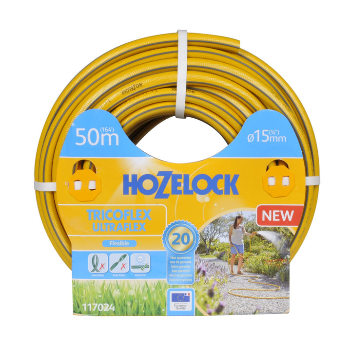 Hozelock 117024 50 m Tricoflex Ultraflex Schlauch (15 mm Durchm.) 15mm diameter, 50 meter Ultraflex,