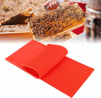 Duokon 2St. Bienenwachsblatt Bienenwachspressform DIY Rubber Comb Foundation Pressform Imkerei Press