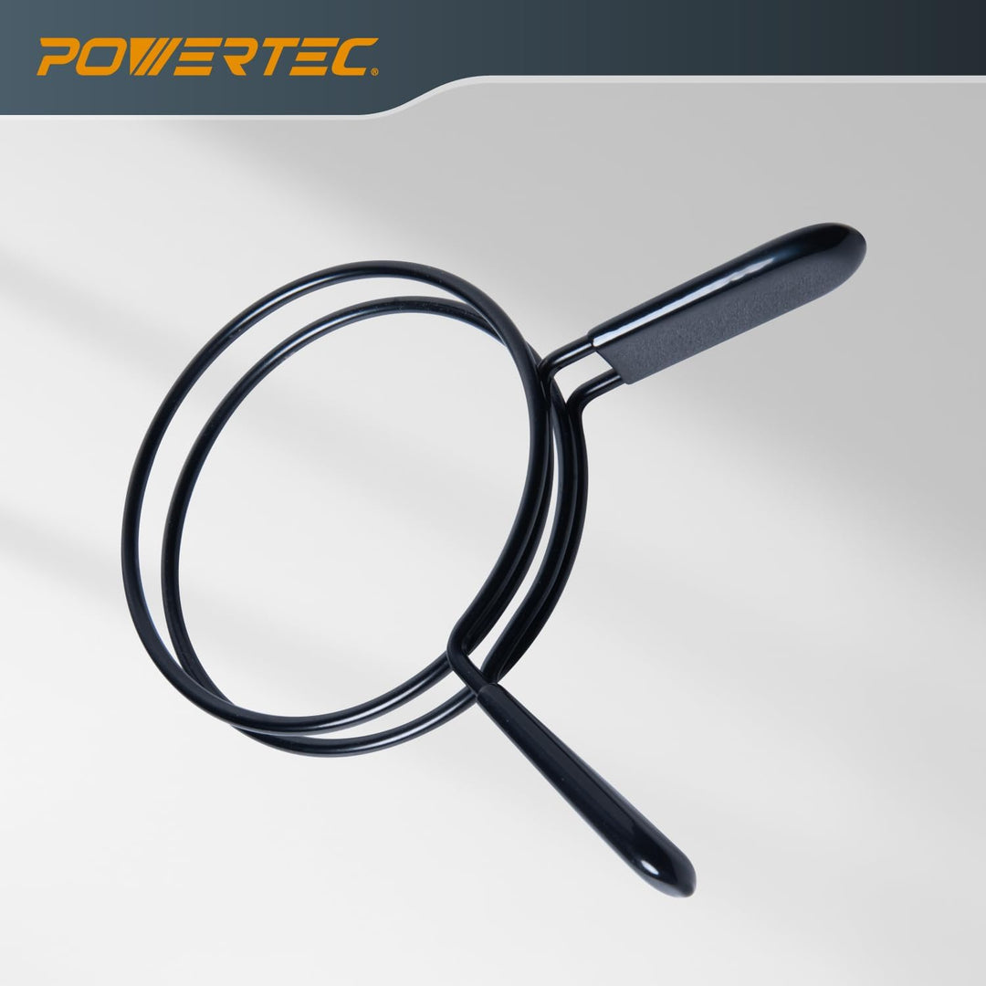 POWERTEC 10,2 cm Doppelschlaufen-Schlauchschellen für Staubsammelschlauch und Trocknerentlüftungssch
