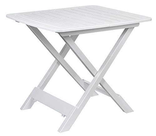 ACT Campingtisch Beistelltisch 43x45x50cm Weiss klappbar Kunststoff Klapptisch