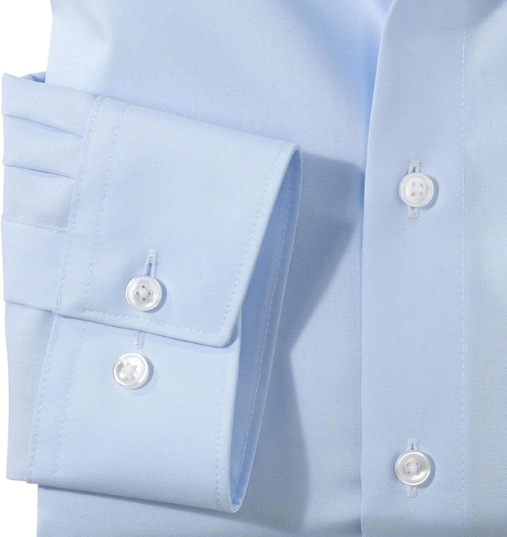 OLYMP Herren Businesshemd Langarm Luxor,Einfarbig,Comfort fit,New Kent 44 Hellblau, 44 Hellblau