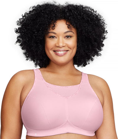 Glamorise Damen Bustier BH mit Perfektem Halt Sports Bra, Undurchsichtige 75C Perfekt Pink, 75C Perf