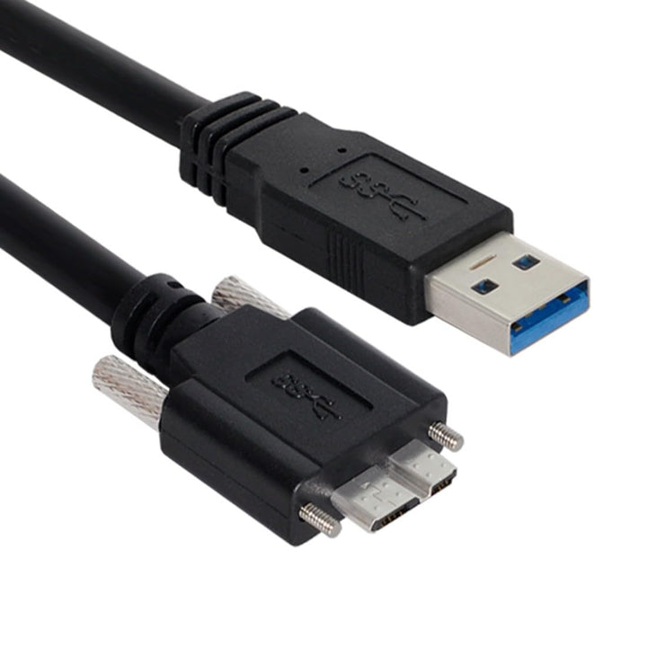 chenyang CY 8m USB 3.0 A Repeater-Kabelstecker auf Micro USB 3.0 B-Stecker mit Befestigungsschrauben