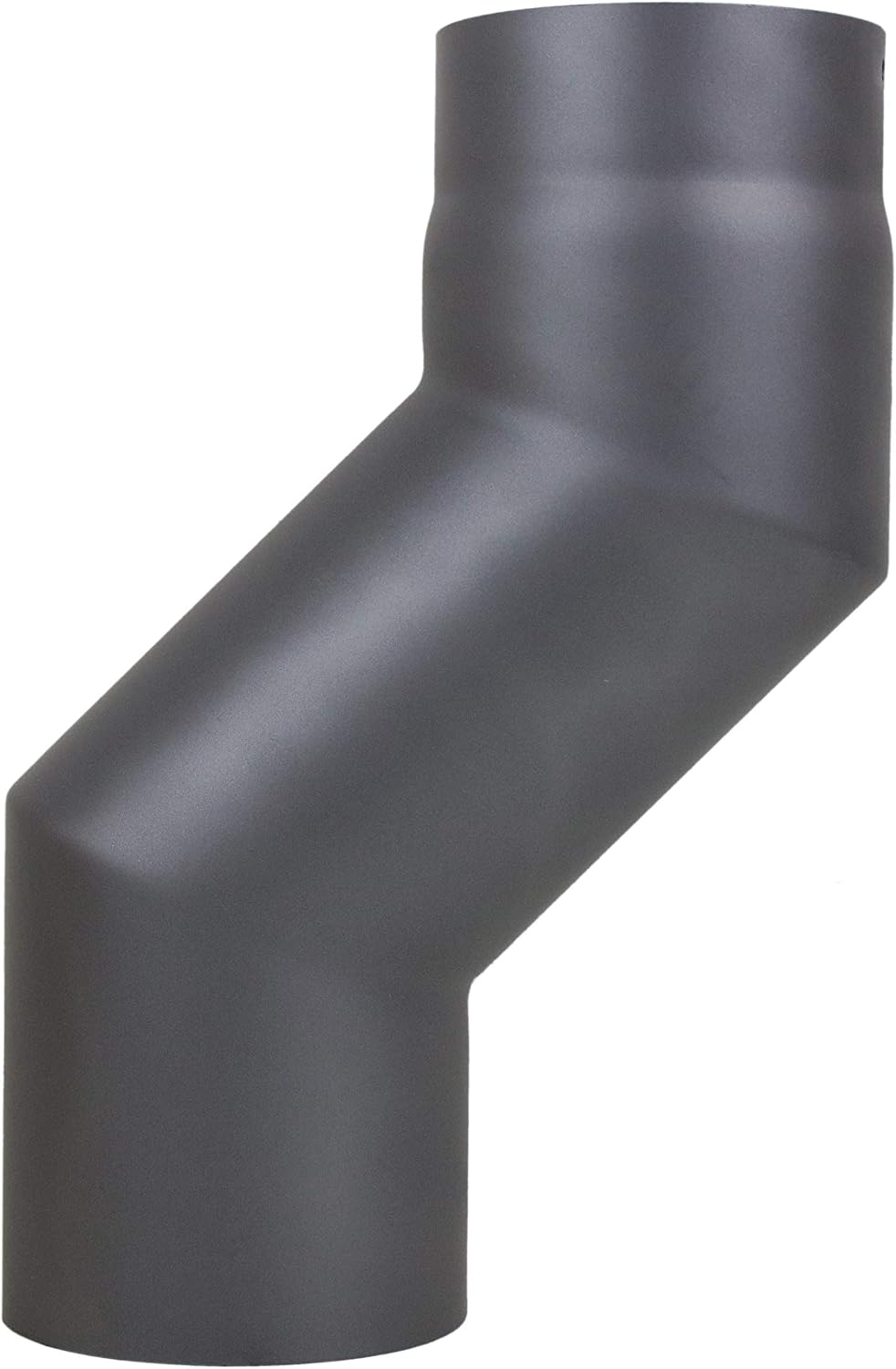LANZZAS Ofenrohr Versatzbogen 120 mm, im Durchmesser, DN Ø 150 mm, Farbe: gussgrau - weitere Rohre a