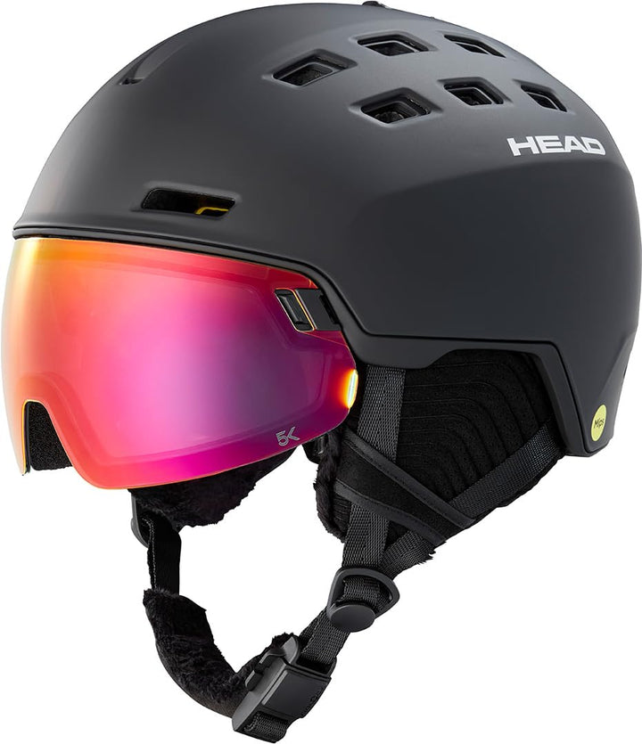 Head Skihelm Radar 5K MIPS Black Alpinski Helm mit Visier 2023 M/L (56-59 cm), M/L (56-59 cm)