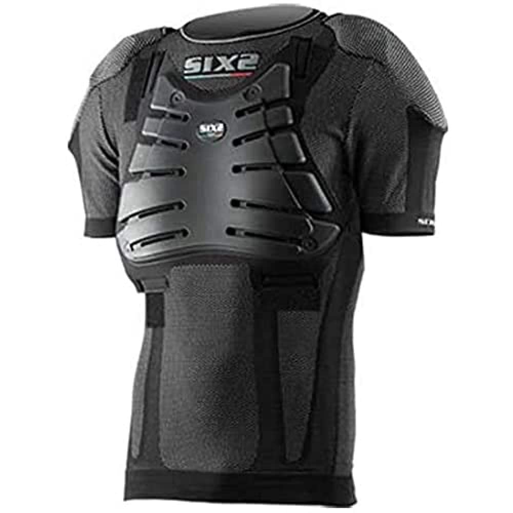 SIX2 Schutzshirt MC Kids CARBON-12Y Unisex Kinder, Black Carbon, 12Y