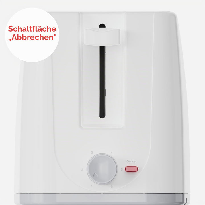 Solac - Toaster Buon Giorno Double 1200W | Zwei lange Schlitze | 6-stufiger Bräunungsregler | Selbst
