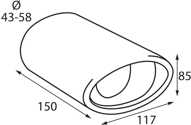 Lampa 40877 Auspuffblende TS-17, Grösse: L