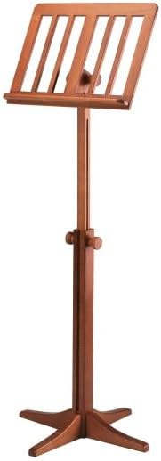 K&M 116/1 Holz-Notenpult – Solides Buchenholz Kirschbaumfarbe - Notenständer von 71,5 – 122,5 cm aus