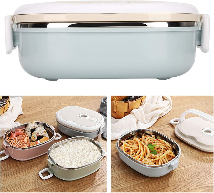 Lunchbox, 900ml Edelstahl-Bento Lunch Box, Einschichtigem Lunchbox, auslaufsichere Lebensmittelbehäl