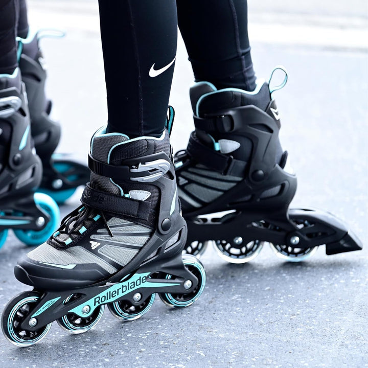 Rollerblade Damen Zetrablade Inlineskate 235 Black/Light Blue, 235 Black/Light Blue