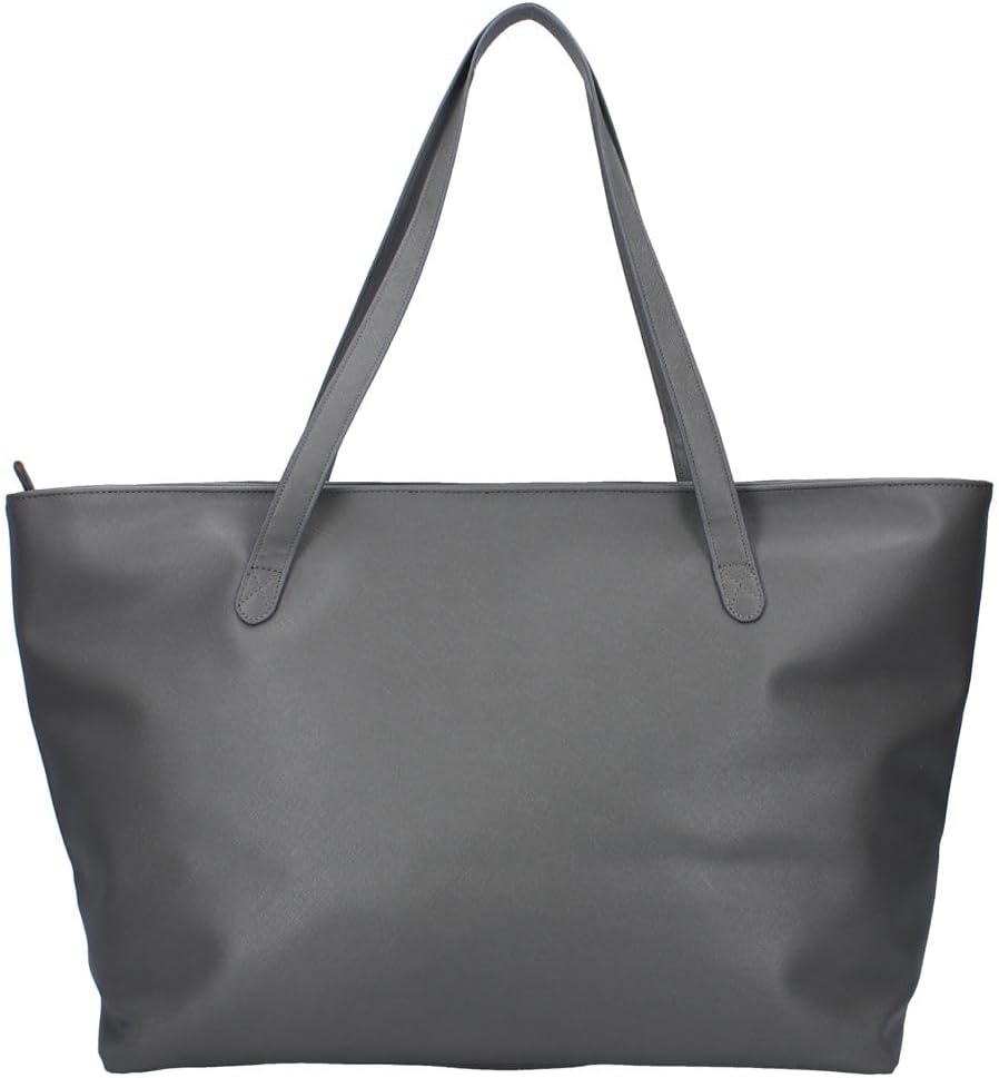Grosse Damen Shopping-Tasche | grau | Kunstleder | Kuromi