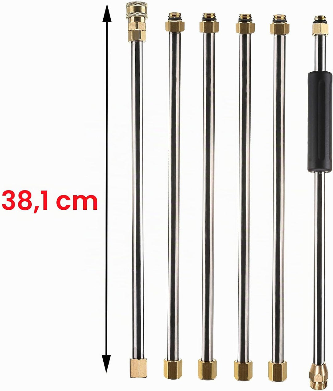 Tool Daily Hochdruckreiniger-Verlängerungsstab, 228,6 cm Hochdruckreiniger-Lanze, 1/4 Zoll Schnellan