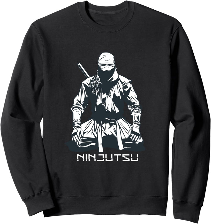 Ninjitsu sitzender Ninja Sweatshirt