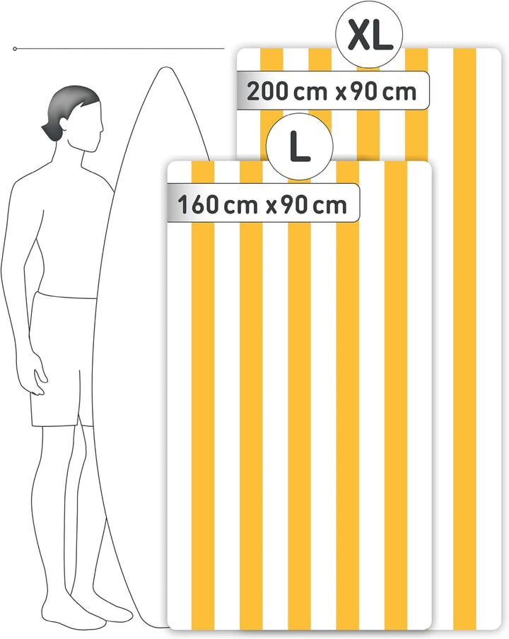 Fit-Flip Strandtuch XXL aus Mikrofaser - leicht und schnelltrocknend - 100% recyceltes Strandhandtuc