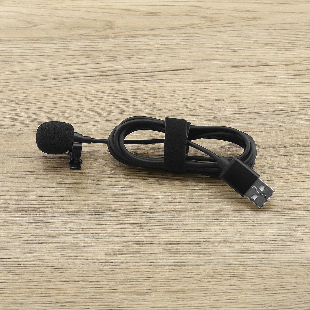 USB-Lavalier-Mikrofon Ersatz USB-Revers-Clip-on-Mikrofon Omnidirektionales Kondensator Lavalier Reve