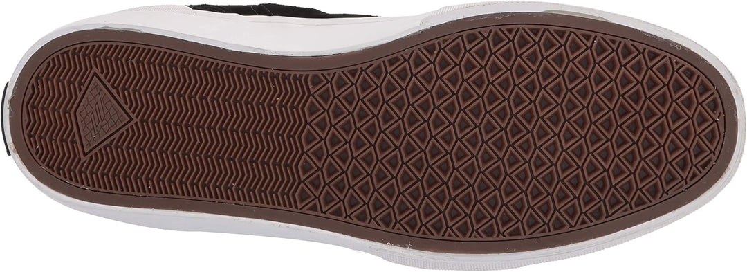 Emerica Herren Pillar Skate-Schuh 41 EU Schwarz Weiss Goldfarben, 41 EU Schwarz Wei&#xDF; Goldfarben